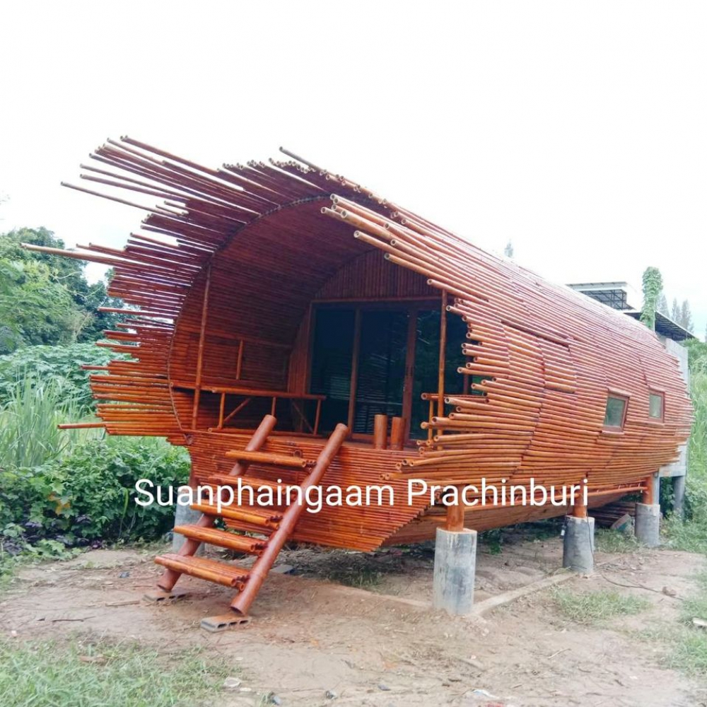 บริการรับสร้างบ้านไม้ไผ่ รีสอร์ทไม้ไผ่