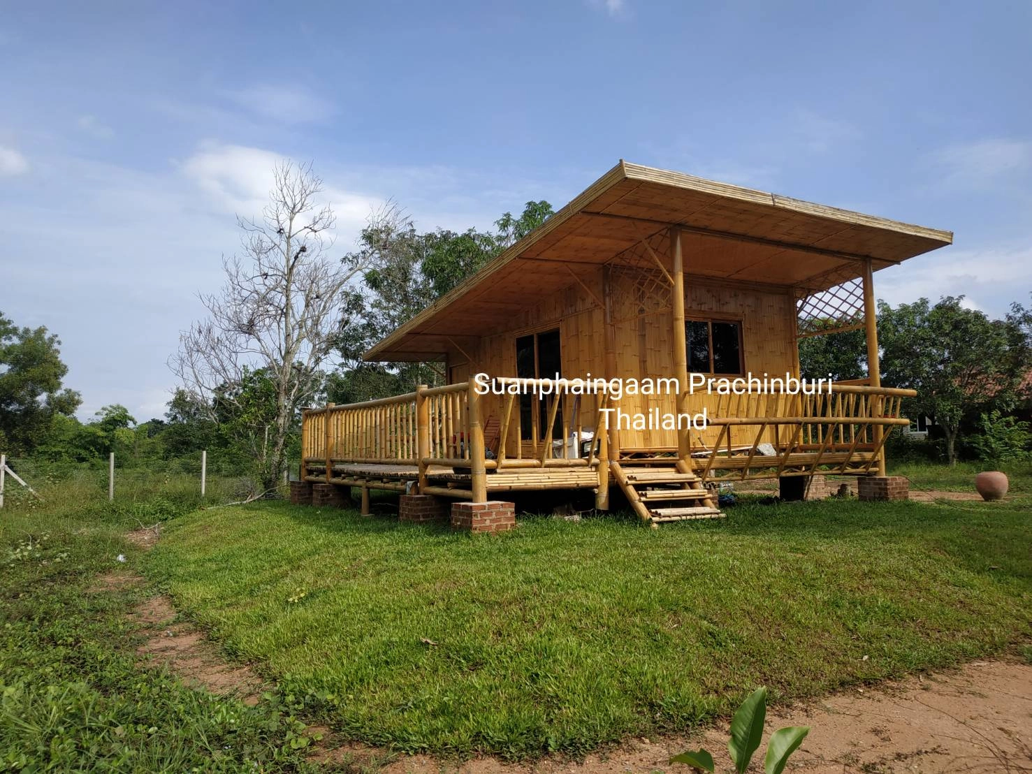บ้านไม้ไผ่ ทรงโมเดิร์น Bamboo House JP-111